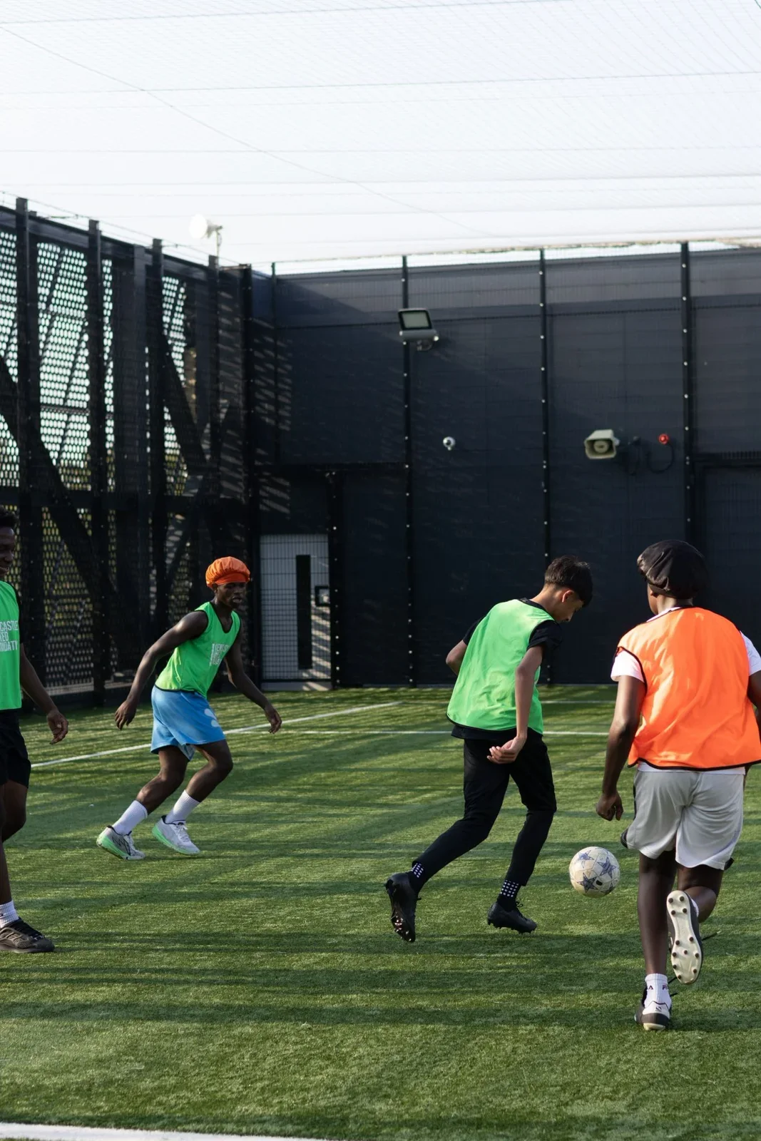 Young people playing basketball at a Resolute Network event