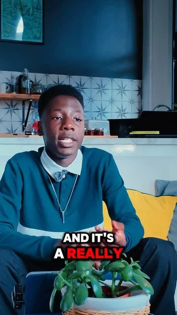 A young person speaking to the camera in a Resolute Network reel